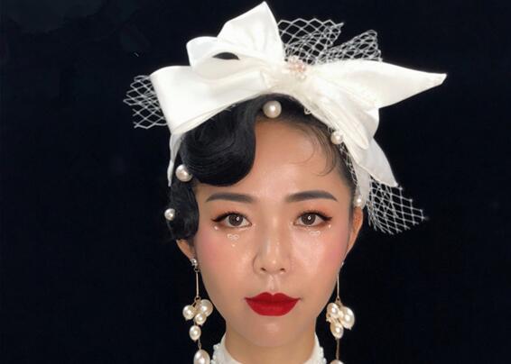 輕奢復古妝容，南寧化妝學校課堂作品