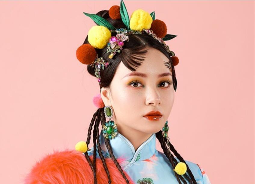 南寧化妝培訓(xùn)學(xué)校作品：國(guó)潮風(fēng)妝容造型