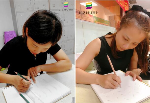 廣西紋繡學校課堂實況分享：紙上畫眉