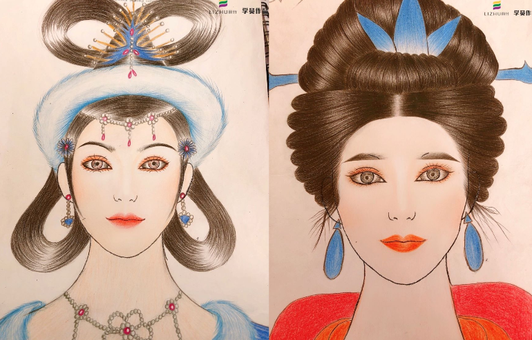 想學(xué)這些紙妝美人圖，快來(lái)廣西化妝培訓(xùn)學(xué)校