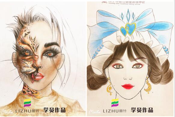 紙妝美人圖，實(shí)力演繹廣西學(xué)化妝哪家好
