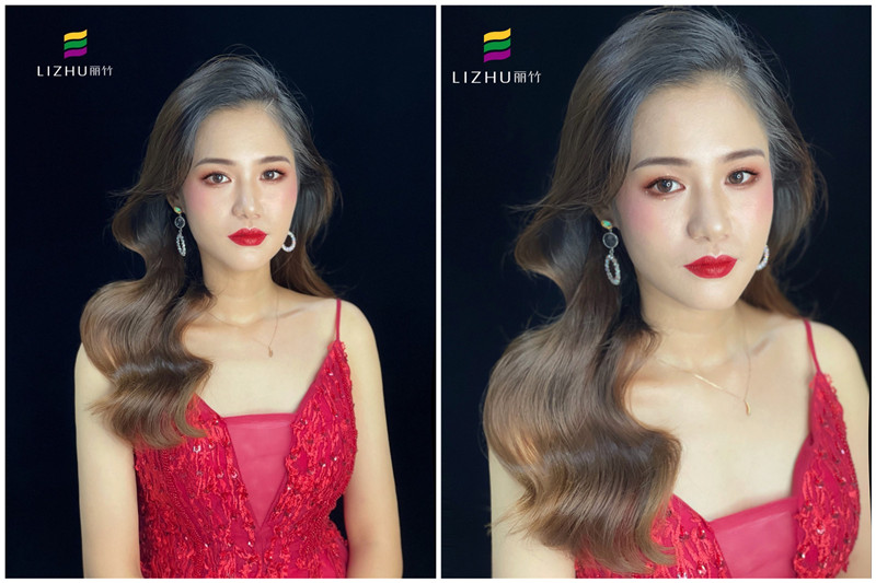 禮服造型，麗竹彩妝學(xué)校培訓(xùn)作品