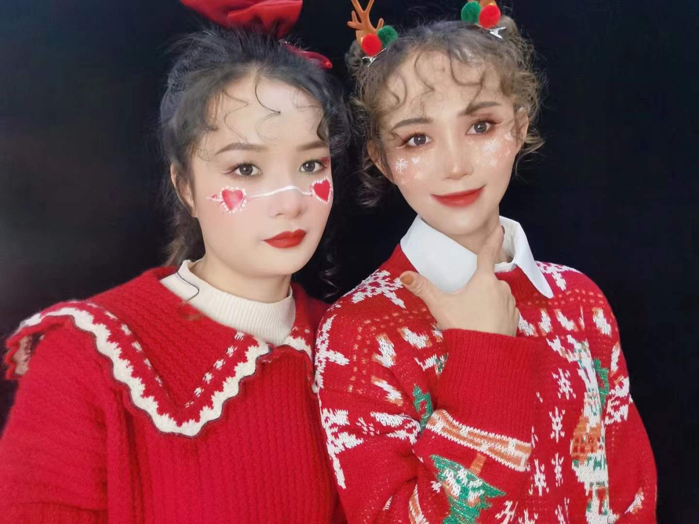 圣誕麋鹿妝容 | 南寧專(zhuān)業(yè)彩妝培訓(xùn)班學(xué)員作品