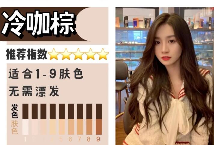 不漂也好看的棕色法系，南寧燙染學(xué)校分享