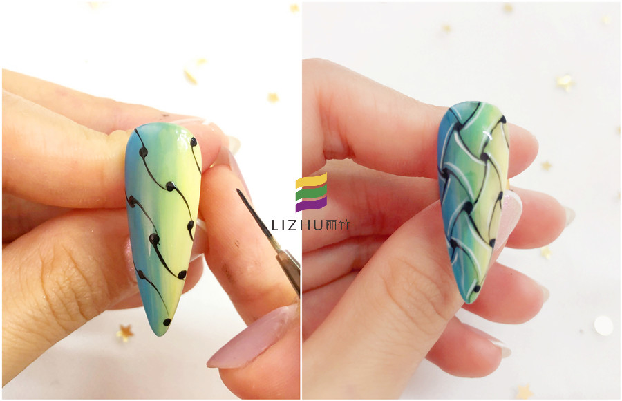 編織美甲的畫(huà)法，廣西美甲職業(yè)培訓(xùn)學(xué)校教你