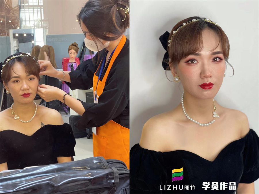 簡約時尚新娘造型考核 | 廣西專業(yè)化妝學校作品