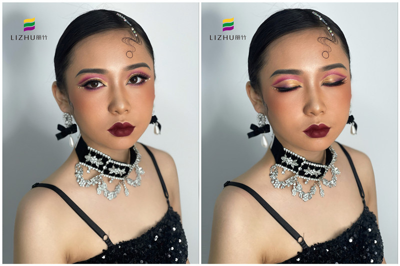 拉丁舞者眼妝的特點(diǎn)，廣西有名的化妝造型學(xué)校課堂實(shí)操