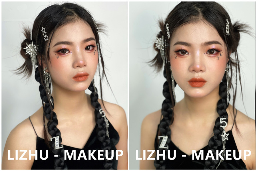 y2k寫真造型，南寧彩妝寫真造型培訓(xùn)班作品