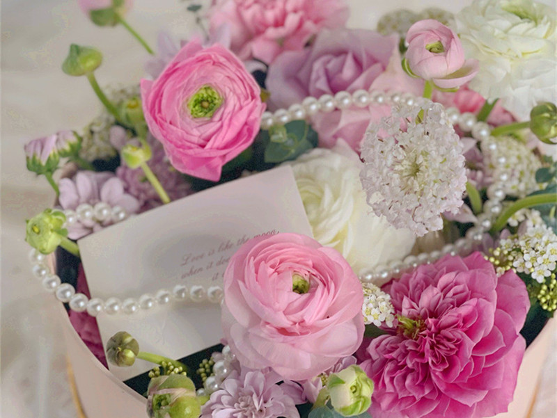 韓式玫瑰花盒制作技巧，南寧鮮花培訓(xùn)