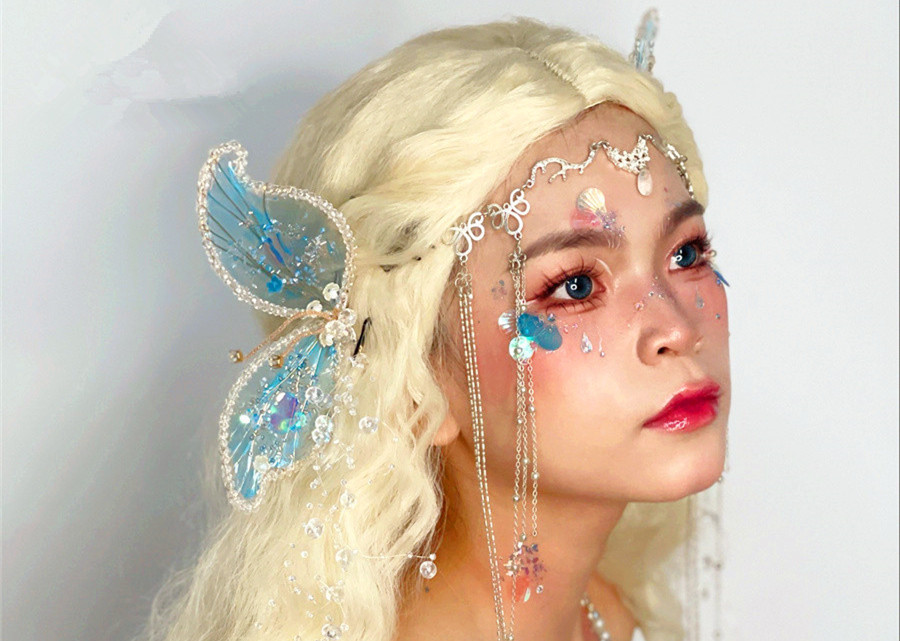 人魚公主造型，南寧化妝創(chuàng)意造型教學(xué)