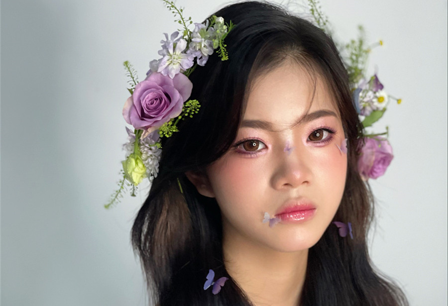 清新鮮花新娘，南寧新娘造型學(xué)校教你打造浪漫