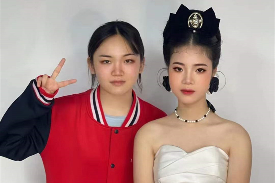 復(fù)古新娘，廣西南寧美妝學(xué)校學(xué)員作品