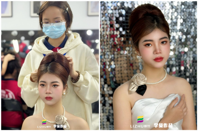 復(fù)古新娘造型，零基礎(chǔ)學(xué)彩妝造型作品 