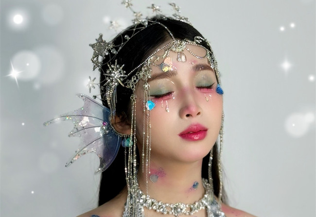 人魚公主造型，?南寧影樓化妝造型作品