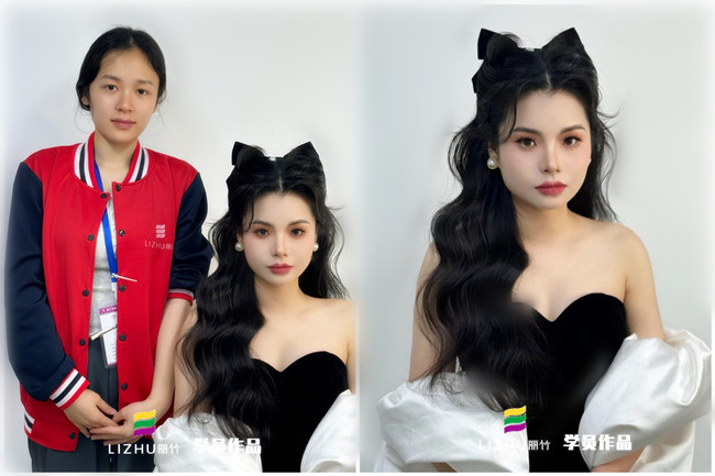 廣西彩妝學(xué)院：小野貓禮服造型