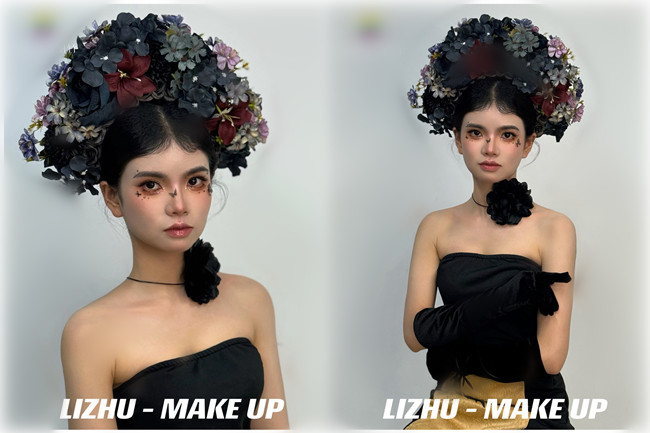 新中式簪花造型，用作品告訴你南寧化妝培訓(xùn)哪家實力強(qiáng)