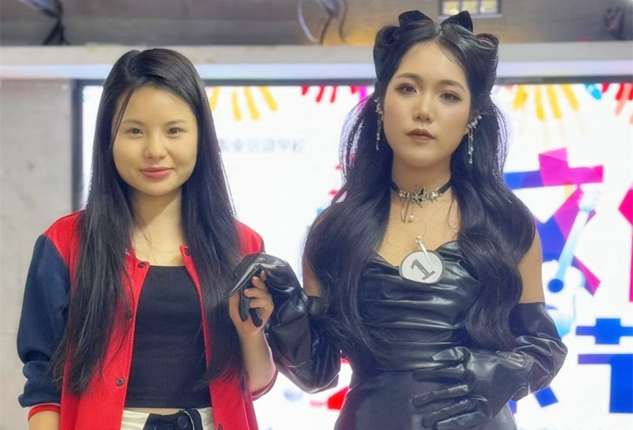 復(fù)古貓耳造型，廣西化妝彩妝造型訓(xùn)練作品