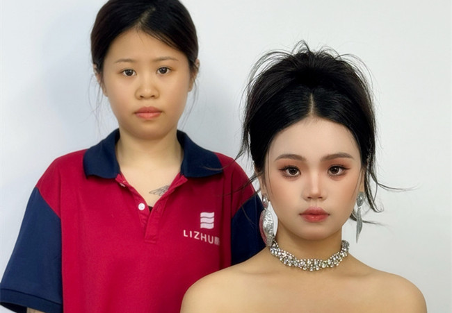 泰式禮服造型，廣西彩妝學(xué)校排行前十學(xué)員作品