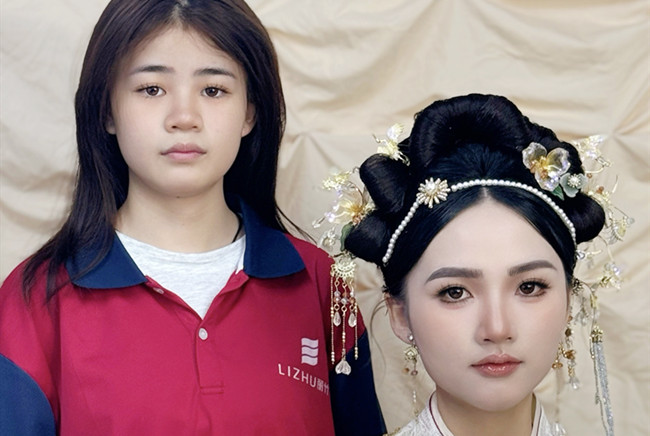 婚禮秀禾造型，南寧化妝訓(xùn)練