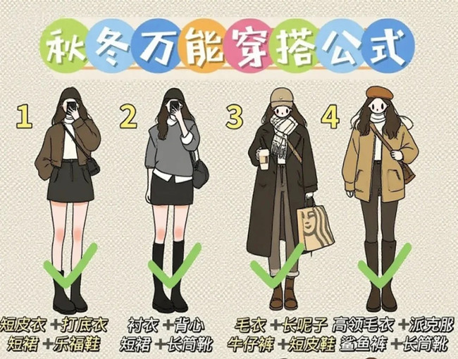 秋冬通用穿搭技巧，廣西化妝形象設(shè)計學(xué)校分享