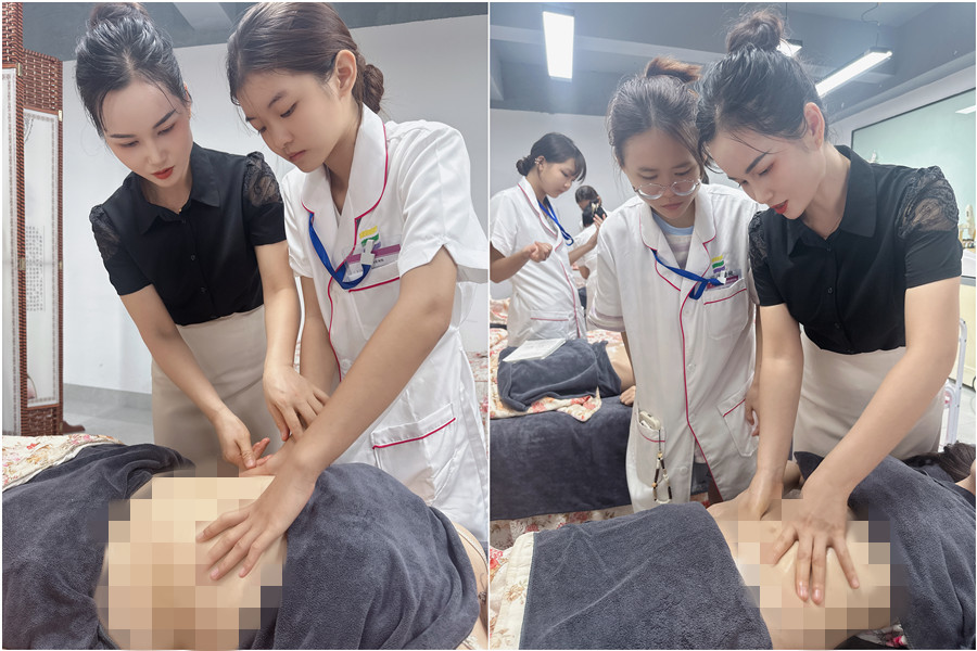 廣西美容美體教程：揉按腹部如何發(fā)力？